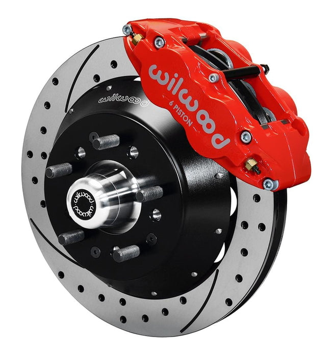 Wilwood Disc Brakes Wilwood Forged Narrow Superlite 6R Big Brake Front Brake Kits 140-9804-DR Autofit
