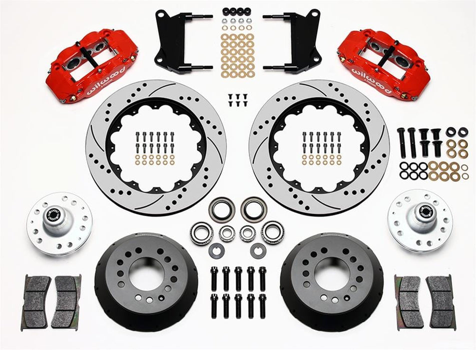 Wilwood Disc Brakes Wilwood Forged Narrow Superlite 6R Big Brake Front Brake Kits 140-9804-DR Autofit