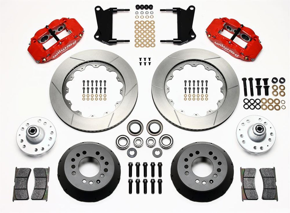 Wilwood Disc Brakes Wilwood Forged Narrow Superlite 6R Big Brake Front Brake Kits 140-9804-R Autofit
