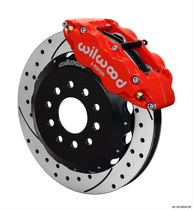 Wilwood Disc Brakes Wilwood Forged Narrow Superlite 6R Big Brake Front Brake Kits 140-9834-DR Autofit