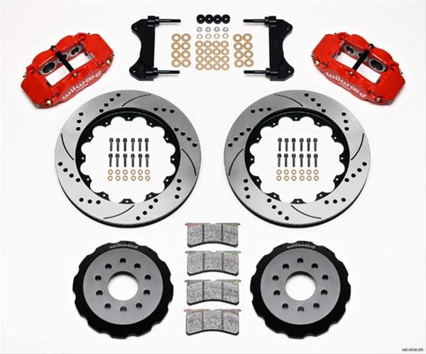 Wilwood Disc Brakes Wilwood Forged Narrow Superlite 6R Big Brake Front Brake Kits 140-9834-DR Autofit