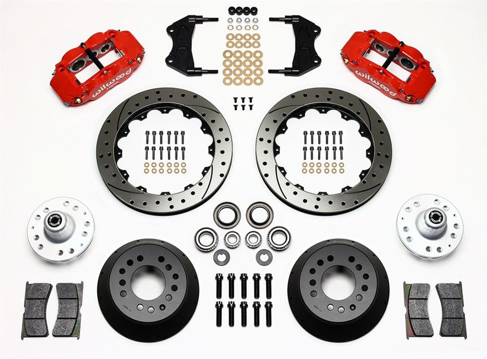 Wilwood Disc Brakes Wilwood Forged Narrow Superlite 6R Big Brake Front Brake Kits 140-9919-DR Autofit