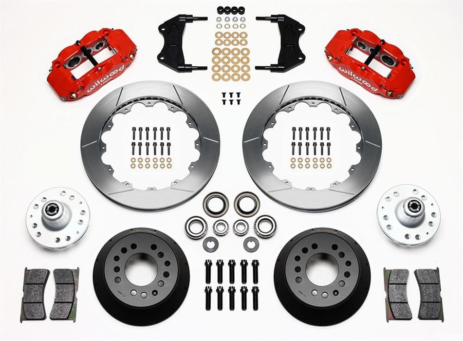Wilwood Disc Brakes Wilwood Forged Narrow Superlite 6R Big Brake Front Brake Kits 140-9919-R Autofit