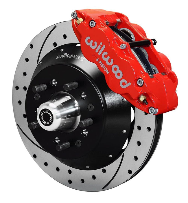 Wilwood Disc Brakes Wilwood Forged Narrow Superlite 6R Big Brake Front Brake Kits 140-9920-DR Autofit