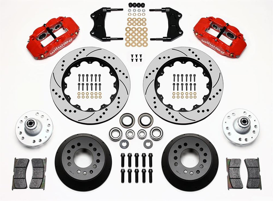 Wilwood Disc Brakes Wilwood Forged Narrow Superlite 6R Big Brake Front Brake Kits 140-9920-DR Autofit
