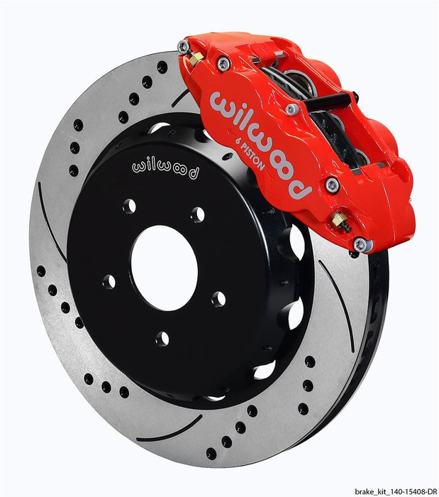Wilwood Disc Brakes Wilwood Forged Narrow Superlite 6R Dust-Seal Big Brake Front Brake Kits 140-15408-DR Autofit