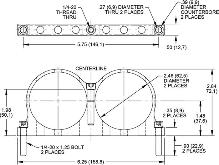 Wilwood Disc Brakes Wilwood Master Cylinder Remote Reservoir Mounting Brackets 250-16327 Autofit