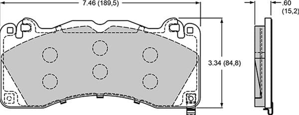 Wilwood Disc Brakes Wilwood Poly-Carbon Matrix Brake Pads 150-14939K Autofit