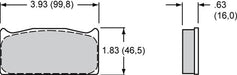 Wilwood Disc Brakes Wilwood PolyMatrix A Compound Brake Pads 15A-5887K-B Autofit
