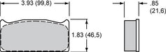 Wilwood Disc Brakes Wilwood PolyMatrix A Compound Brake Pads 15A-6692K-B Autofit