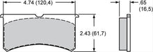 Wilwood Disc Brakes Wilwood PolyMatrix B Compound Brake Pads 15B-6705K Autofit