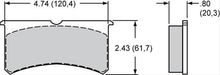 Wilwood Disc Brakes Wilwood PolyMatrix E Compound Brake Pads 15E-6084K Autofit