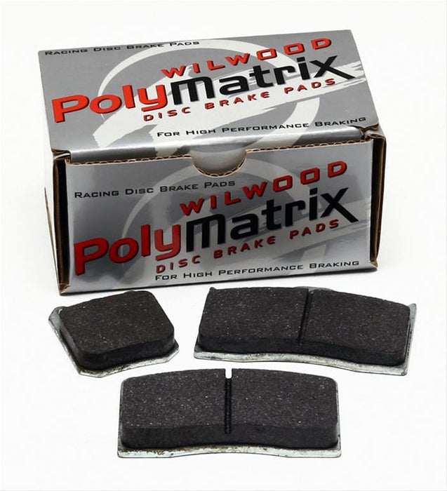 Wilwood Disc Brakes Wilwood PolyMatrix E Compound Brake Pads 15E-6096K-B Autofit