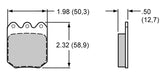 Wilwood Disc Brakes Wilwood PolyMatrix E Compound Brake Pads 15E-9820K Autofit