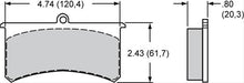 Wilwood Disc Brakes Wilwood PolyMatrix H Compound Brake Pads 15H-8114K Autofit