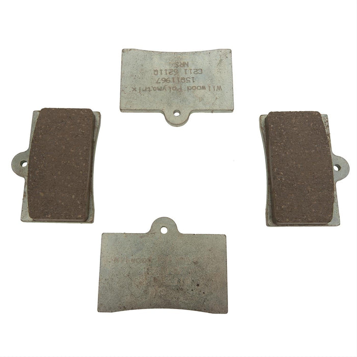Wilwood Disc Brakes Wilwood PolyMatrix Q Compound Brake Pads 15Q-11967K Autofit