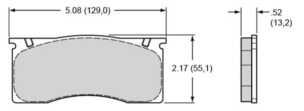 Wilwood Disc Brakes Wilwood ProMatrix Brake Pads 150-D0011K Autofit