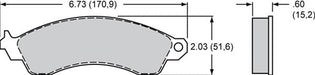 Wilwood Disc Brakes Wilwood ProMatrix Brake Pads 150-D0412K Autofit