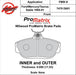 Wilwood Disc Brakes Wilwood ProMatrix Brake Pads 150-D0601K Autofit