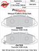 Wilwood Disc Brakes Wilwood ProMatrix Brake Pads 150-D0679K Autofit