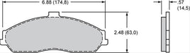 Wilwood Disc Brakes Wilwood ProMatrix Brake Pads 150-D0731K Autofit