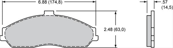 Wilwood Disc Brakes Wilwood ProMatrix Brake Pads 150-D0731K Autofit