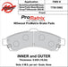 Wilwood Disc Brakes Wilwood ProMatrix Brake Pads 150-D0882K Autofit