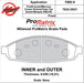 Wilwood Disc Brakes Wilwood ProMatrix Brake Pads 150-D0931K Autofit