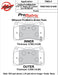 Wilwood Disc Brakes Wilwood ProMatrix Brake Pads 150-D1050K Autofit