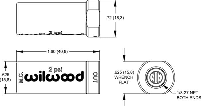 Wilwood Disc Brakes Wilwood Residual Pressure Valves 260-13706 Autofit