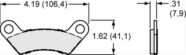Wilwood Disc Brakes Wilwood Sintered Metallic Brake Pads 150-11648K Autofit