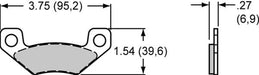 Wilwood Disc Brakes Wilwood Sintered Metallic Brake Pads 150-15798K Autofit