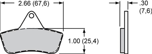 Wilwood Disc Brakes Wilwood Sintered Metallic Brake Pads 150-4091K Autofit