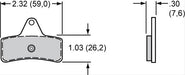 Wilwood Disc Brakes Wilwood Sintered Metallic Brake Pads 150-5602K Autofit