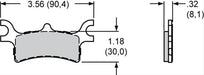 Wilwood Disc Brakes Wilwood Sintered Metallic Brake Pads 150-7192K Autofit