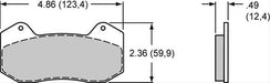 Wilwood Disc Brakes Wilwood Smart Pad BP-10 Brake Pads 150-10006K Autofit