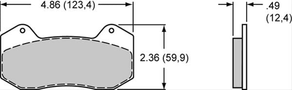 Wilwood Disc Brakes Wilwood Smart Pad BP-10 Brake Pads 150-10006K Autofit