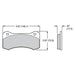 Wilwood Disc Brakes Wilwood Smart Pad BP-10 Brake Pads 150-9488K Autofit