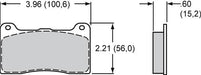 Wilwood Disc Brakes Wilwood Smart Pad BP-20 Brake Pads 150-20-7816K Autofit