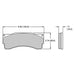 Wilwood Disc Brakes Wilwood Smart Pad BP-20 Brake Pads 150-9411K Autofit