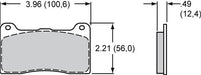Wilwood Disc Brakes Wilwood Smart Pad BP-28 Brake Pads 150-28-7812K Autofit