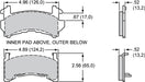 Wilwood Disc Brakes Wilwood Smart Pad BP-28 Brake Pads 150-28-D154K Autofit