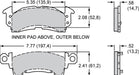 Wilwood Disc Brakes Wilwood Smart Pad BP-28 Brake Pads 150-28-D52K Autofit