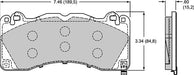 Wilwood Disc Brakes Wilwood Smart Pad BP-30 Brake Pads 150-16034K Autofit