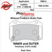 Wilwood Disc Brakes Wilwood Smart Pad BP-30 Brake Pads 150-16038K Autofit