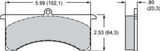 Wilwood Disc Brakes Wilwood Smart Pad BP-40 Brake Pads 150-12246K-B Autofit