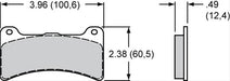 Wilwood Disc Brakes Wilwood Smart Pad BP-40 Brake Pads 150-14356K Autofit