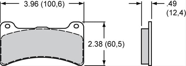 Wilwood Disc Brakes Wilwood Smart Pad BP-40 Brake Pads 150-14356K Autofit