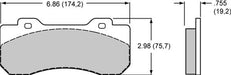 Wilwood Disc Brakes Wilwood Smart Pad BP-Q Brake Pads 150-Q-10120K Autofit