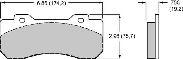 Wilwood Disc Brakes Wilwood Smart Pad BP-Q Brake Pads 150-Q-10120K Autofit